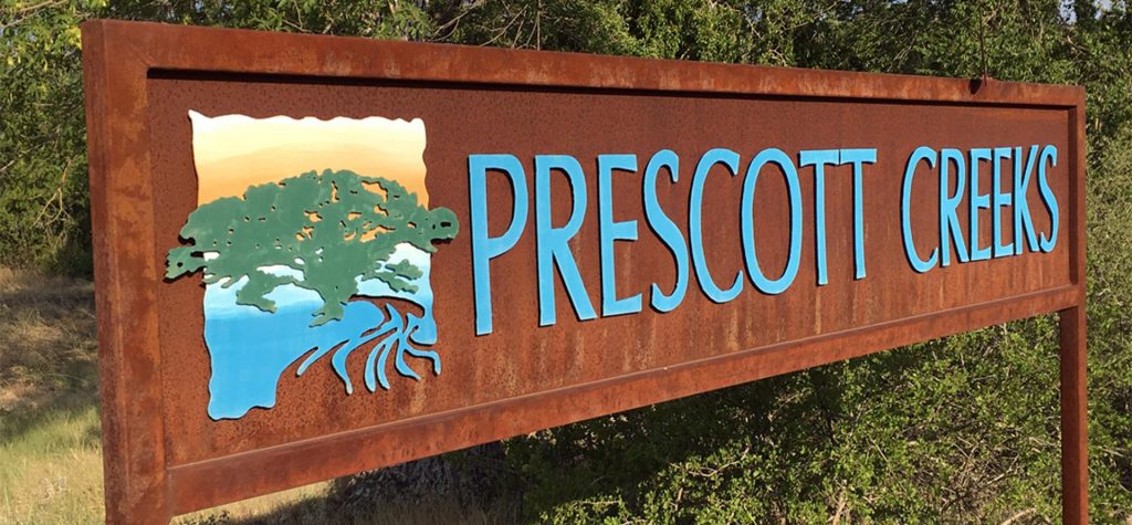 Prescott Creeks Sign